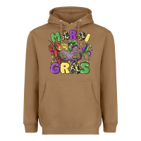 Toasted Coconut mardi gras Heavyweight Hoodie - MaliasSmallBusiness