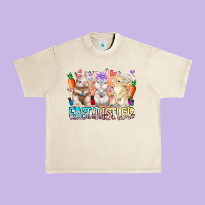 East Nail Hustler Urban Heavy Tee Designed By Racoondesign