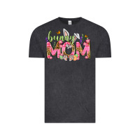 Vintage Black Bunny Mom Easter Day Vintage Tee - Neo Western