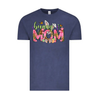 Vintage Denim Bunny Mom Easter Day Vintage Tee - Neo Western