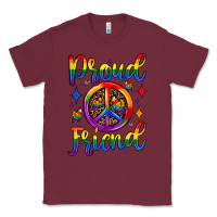 Burgundy proud friend Classic Tee - JahusDesignShop