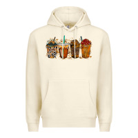 Sandshell leopard and cowhide drink Premium Hoodie - RacoonDesign