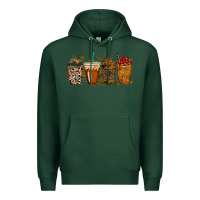 Sports Green leopard and cowhide drink Premium Hoodie - RacoonDesign