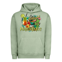 Pigment Oil Green Midnight Margaritas Urban Hoodie - texasbilliewilder
