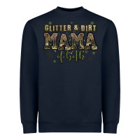 Navy glitter and dirt mama of both Heavyweight Sweatshirt - Zillion Design Studio