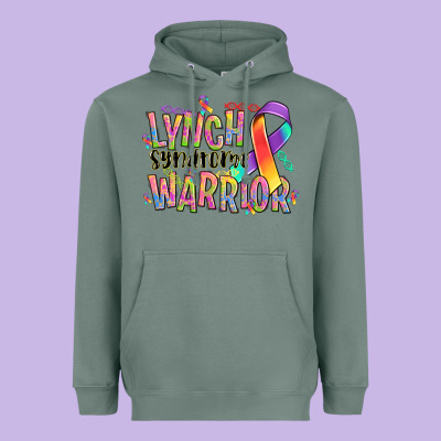 Lynch Syndrome Warrior Heavyweight Hoodie Designed By Nancycooperartshop