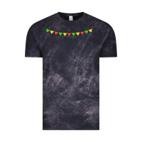 Cloud Black mexican flags Vintage Tee - FaDigitalArtStudio