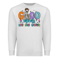 Oatmeal Heather good moms say bad words Premium Sweatshirt - MaliasSmallBusiness