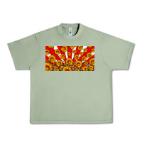 Oil Green usa sunflowers leopard license plate Urban Heavy Tee - HRA Design Shop