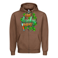 Chestnut st.patricks one lucky nurse Zipper Hoodie - BarkalooDesign