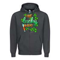 Smoke st.patricks one lucky nurse Zipper Hoodie - BarkalooDesign