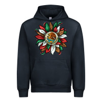 Navy Mexican Sunflower Urban Hoodie - texasbilliewilder