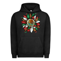 Pigment Black Mexican Sunflower Urban Hoodie - texasbilliewilder