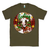 Army Green Christmas feeling jolly cow ornament Classic Tee - Artiststas