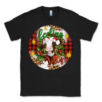 Black Christmas feeling jolly cow ornament Classic Tee - Artiststas