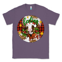 Lavender Christmas feeling jolly cow ornament Classic Tee - Artiststas