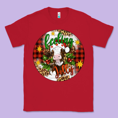 Christmas Feeling Jolly Cow Ornament Classic Tee Designed By Artiststas