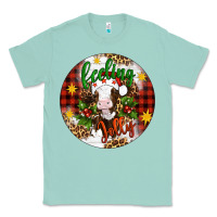Seafoam Christmas feeling jolly cow ornament Classic Tee - Artiststas