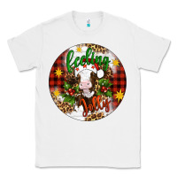 White Christmas feeling jolly cow ornament Classic Tee - Artiststas