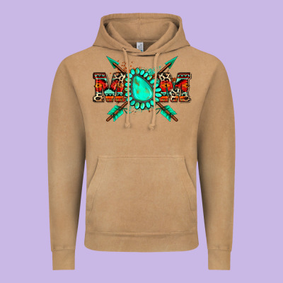 Aztec Mom Vintage Hoodie Designed By Zillion Design Studio