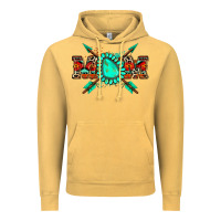 Vintage Mustard aztec mom Vintage Hoodie - Zillion Design Studio