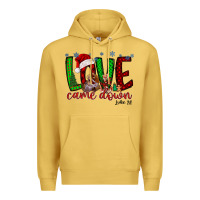 Antique Gold love came dow christmas Premium Hoodie - RacoonDesign