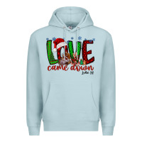 Blue Mist love came dow christmas Premium Hoodie - RacoonDesign