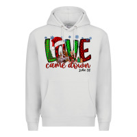 Dove Grey love came dow christmas Premium Hoodie - RacoonDesign