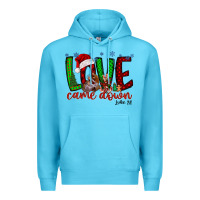 Ocean Blue love came dow christmas Premium Hoodie - RacoonDesign