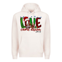 Pale Pink love came dow christmas Premium Hoodie - RacoonDesign