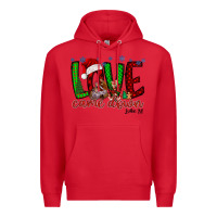 Red love came dow christmas Premium Hoodie - RacoonDesign