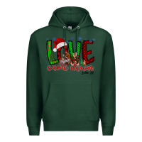 Sports Green love came dow christmas Premium Hoodie - RacoonDesign