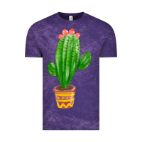Cloud Purple mexican cactus Vintage Tee - FaDigitalArtStudio