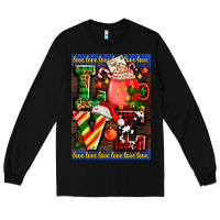 Black love coffee cup Christmas Long Sleeve Tee - AdoDesignShop