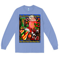 Colony Blue love coffee cup Christmas Long Sleeve Tee - AdoDesignShop