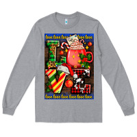 Heather Grey love coffee cup Christmas Long Sleeve Tee - AdoDesignShop