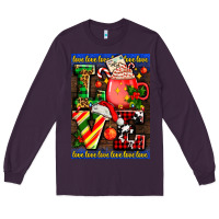 Plum love coffee cup Christmas Long Sleeve Tee - AdoDesignShop