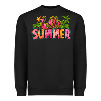 Black hello summer Heavyweight Sweatshirt - Zillion Design Studio