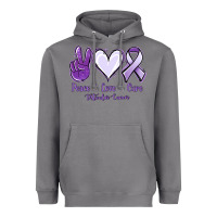 Storm Peace love cure Testicular Cancer Heavyweight Hoodie - NancyCooperArtShop