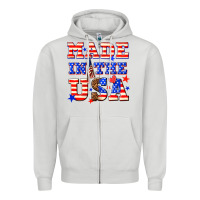 Dove Grey made in the usa Zipper Hoodie - NancyCooperArtShop