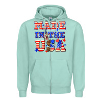 Seafoam made in the usa Zipper Hoodie - NancyCooperArtShop