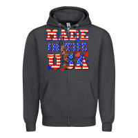 Smoke made in the usa Zipper Hoodie - NancyCooperArtShop