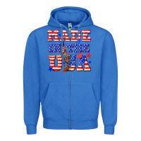 True Royal made in the usa Zipper Hoodie - NancyCooperArtShop