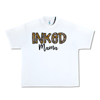White ınked mama Urban Heavy Tee - CowhideDigitalArt