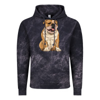 Cloud Black english bulldog Vintage Hoodie - RanaPortraitStore