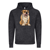 Vintage Black english bulldog Vintage Hoodie - RanaPortraitStore