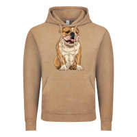 Vintage Coffee english bulldog Vintage Hoodie - RanaPortraitStore