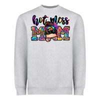 Heather Grey hot mess mom messy bun Heavyweight Sweatshirt - Zillion Design Studio