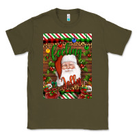 Army Green Christmas Feeling Jolly Santa Classic Tee - Artiststas
