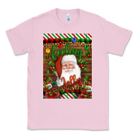 Bubblegum Pink Christmas Feeling Jolly Santa Classic Tee - Artiststas